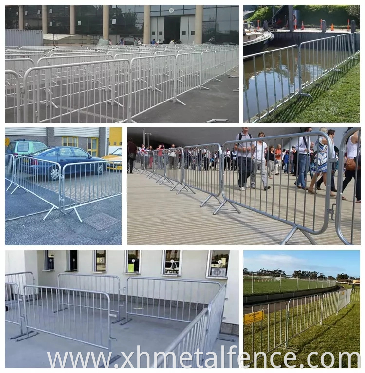 Crowd Control Barriers Top quality Fixed Foot Pedestrian 6.5 foot